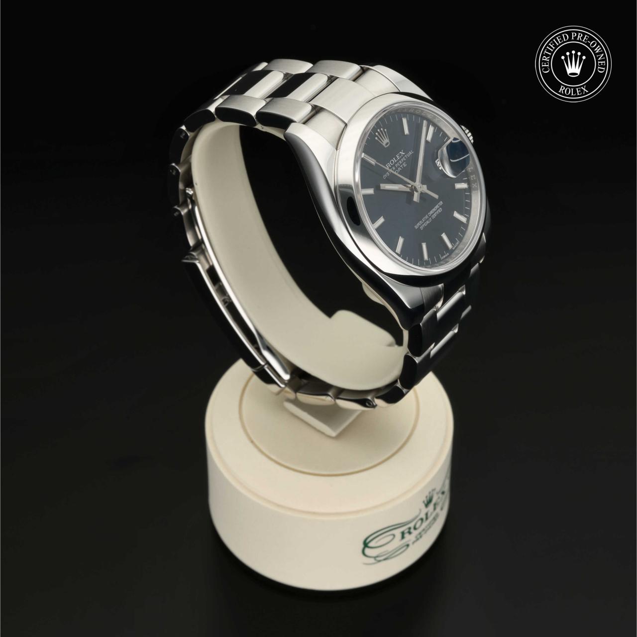 Rolex Certified Pre-Owned Oyster Perpetual Date 34 in Edelstahl 