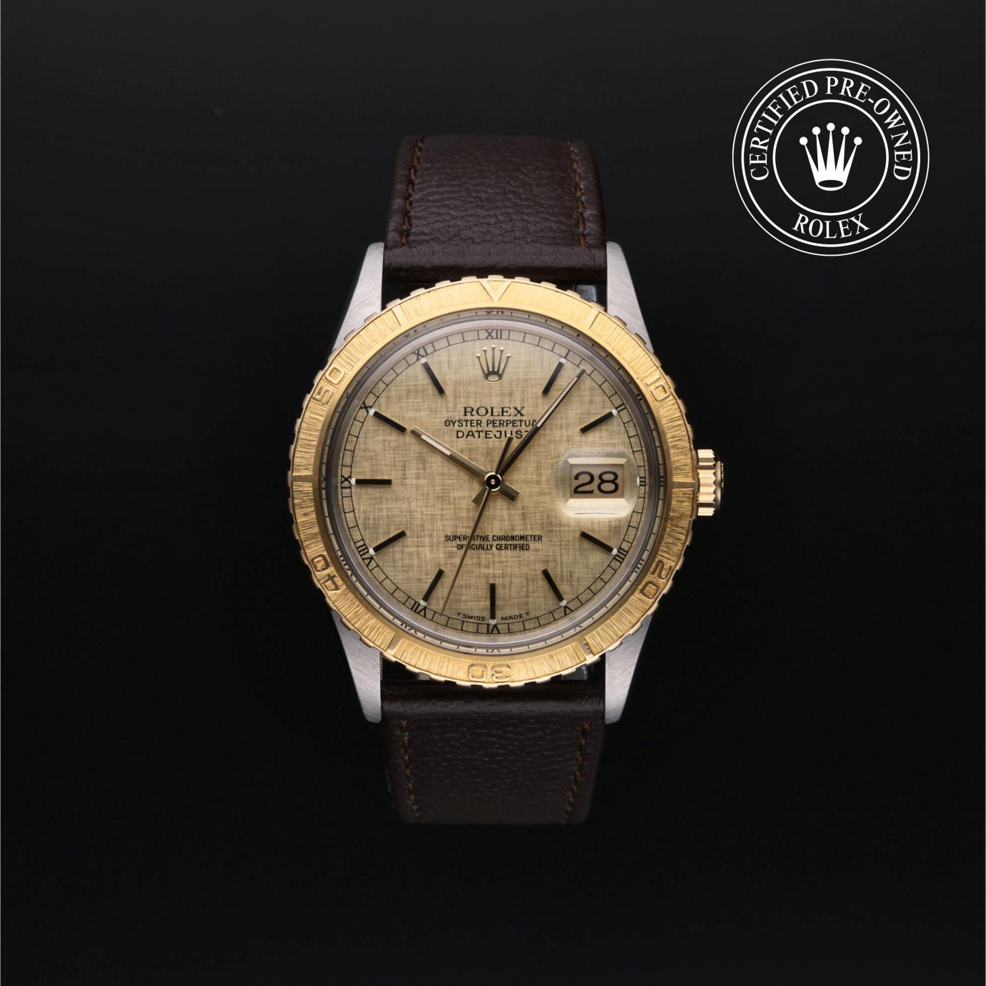 Rolex Oyster Perpetual Datejust Turn-O-Graph 16253 Herrenuhr Soldier