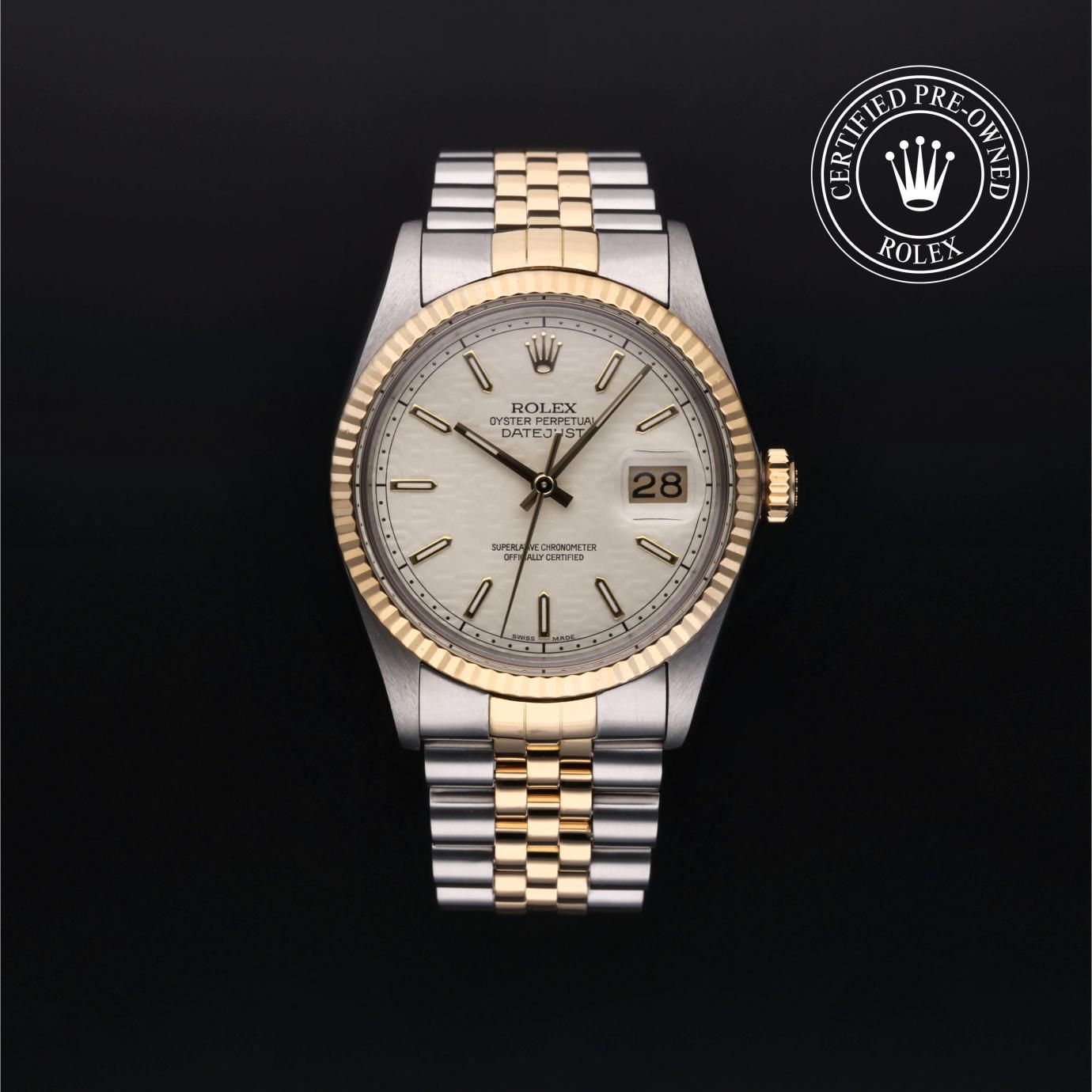 Rolex Oyster Perpetual Datejust 36 16013 Herrenuhr Soldier