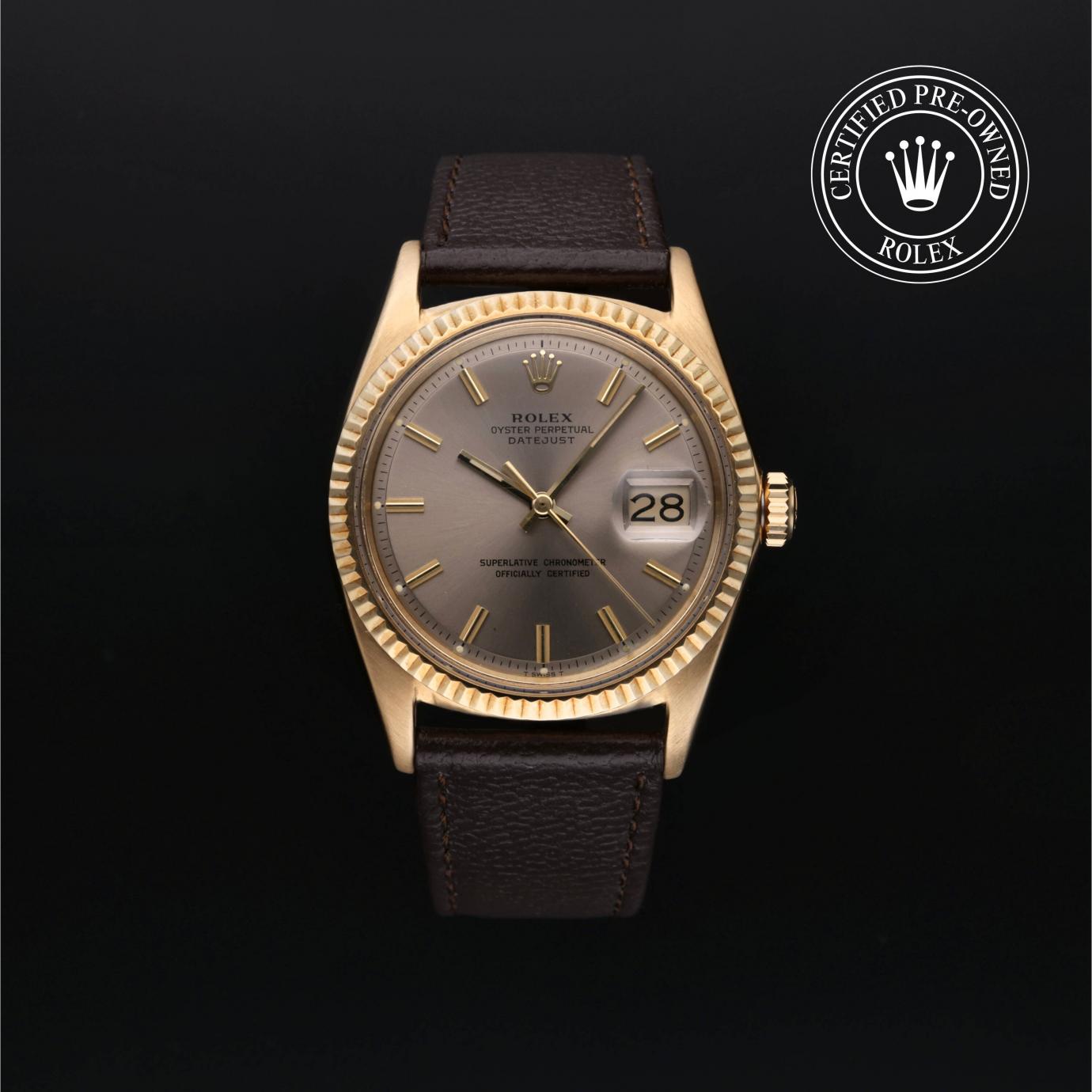 Rolex Oyster Perpetual Datejust 36 1601/8 Herrenuhr Soldier