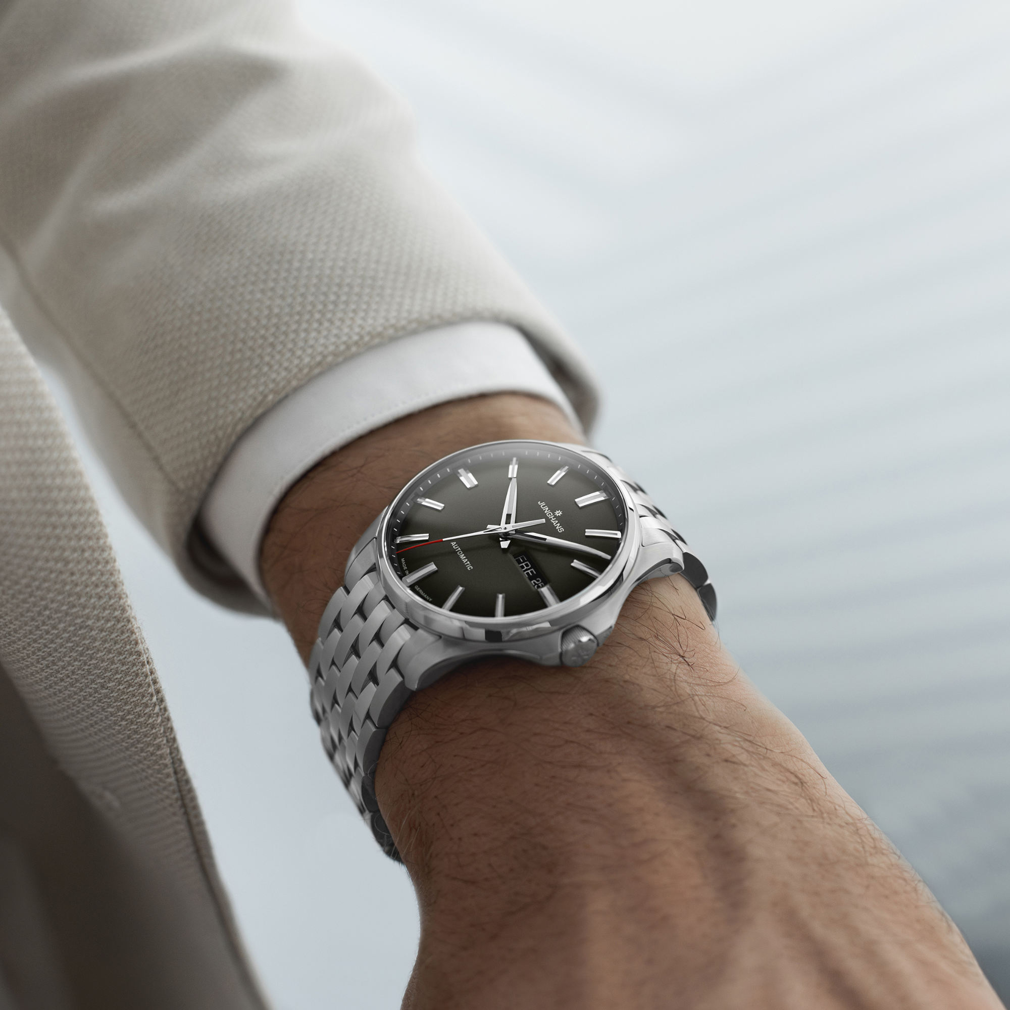 Automatikuhr Kleine Armbanduhr Herren Cadisen Uhr Saphirglas