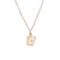 Anhänger Karten aus Roségold und Emaille