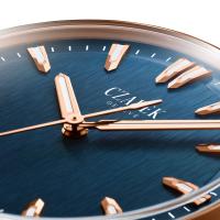 Antarctique Mount Erebus Deep Blue Full Rose Gold