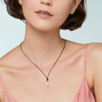 Anhänger Wasserschildkröte aus Roségold und Emaille