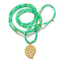 INDIA Halskette Chrysoprase