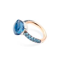 Ring Nudo Deep Blue
