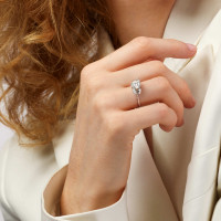 Winter Frost Solitaire Ring