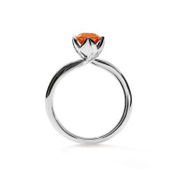 TULIP Ring XS mit Mandarin Granat