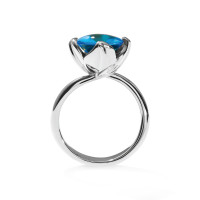TULIP Ring Small mit Swiss Topas