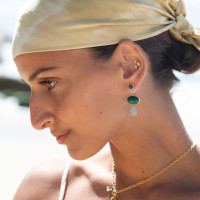 Lotus Ohrring-Anhänger Groß