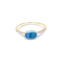 Dancing Azure Ring