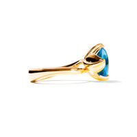 TULIP Ring Small mit Swiss Topas