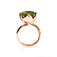TULIP Ring Large mit Peridot