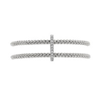 Prima doppeltes Mesh-Armband mit Diamantpavé