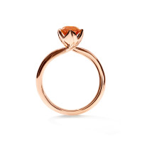 TULIP Ring XS mit Mandarin Granat