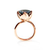 TULIP Ring Large mit London Topas
