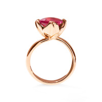 TULIP Small Ring mit rosa Turmalin