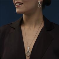 L'Heure Du Diamant Drop Anhänger mit Halskette
