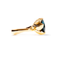 TULIP Ring Large mit London Topas