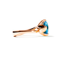 TULIP Ring Small mit Swiss Topas