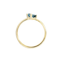 Ring Baguetteschliff London Blue Topas