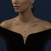 L'Heure Du Diamant Drop Anhänger mit Halskette