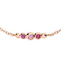 Armband Bollicine Roségold bunte Steine