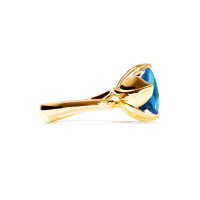 TULIP Ring Large mit Swiss Topas