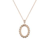L'Heure du Diamant Marquise Anhänger mit Halskette