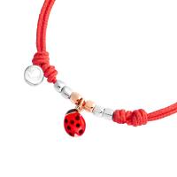 Kordelarmband Marienkäfer