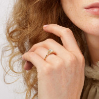 Winter Frost Solitaire Ring