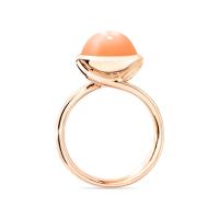 BOUTON Ring large Oranger Mondstein