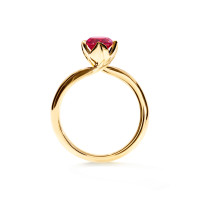 TULIP Ring XS mit rosa Turmalin