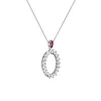 L'Heure du Diamant Marquise Anhänger mit Halskette