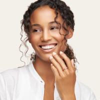 GYPSY Ring Crown Brilliant Cut 'Blush' 