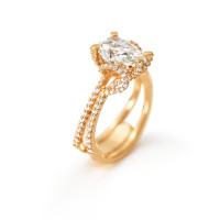 Love Bands Solitaire Ring