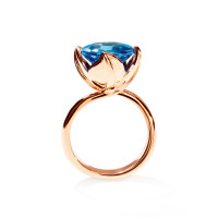 TULIP Ring Large mit Swiss Topas