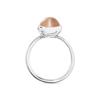 BOUTON Ring small Brauner Mondstein