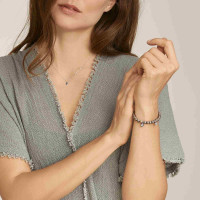 INDIA Drop Armband mit Greywood Small