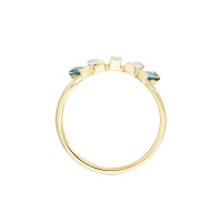 Halb-Ewigkeits-Ring Weisse Topase