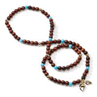 INDIA Armband medium Snakewood Türkis