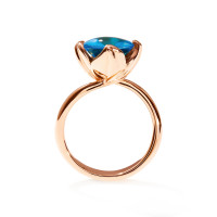 TULIP Ring Small mit Swiss Topas