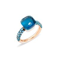 Ring Nudo Deep Blue