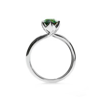 TULIP Ring XS mit grünem Turmalin