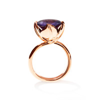 TULIP Ring Large mit Amethyst