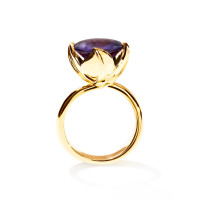 TULIP Ring Large mit Amethyst