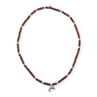INDIA Armband medium Snakewood Türkis