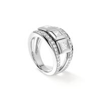 CURRICULUM VITAE 3 Ring mit Diamant Pavé medium