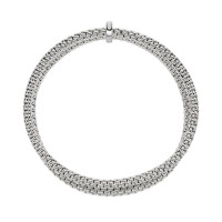 Prima doppeltes Mesh-Armband mit Diamantpavé