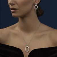 L'Heure du Diamant Marquise Anhänger mit Halskette
